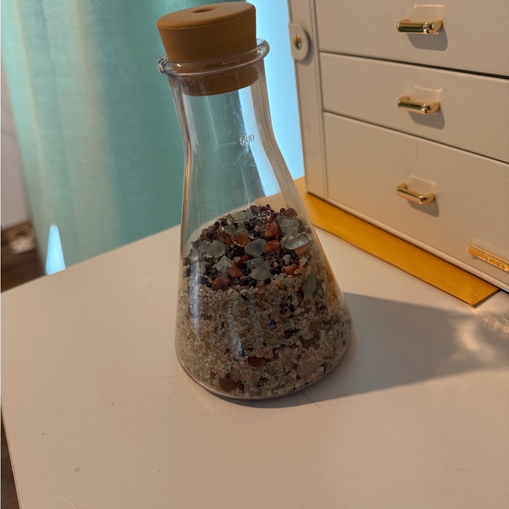 XL Genuine Crystal Chips and Tumbles in Decorative Beaker